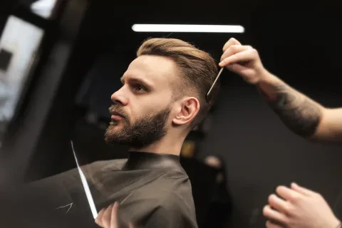 Haircut with a machine