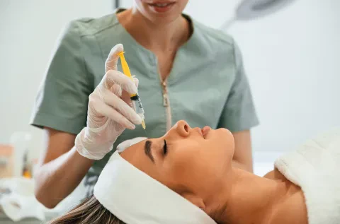 Vector lifting, non-surgical face lift with Radiesse