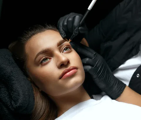 Correction of eyebrows
