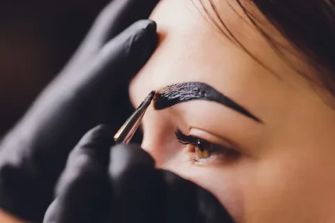 Correction of eyebrows